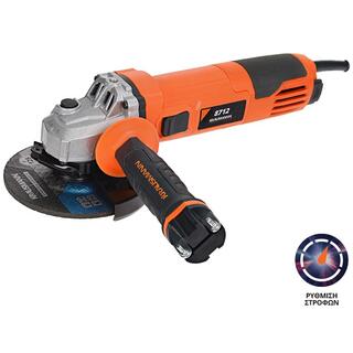 Γωνιακός τροχός Ø125mm με ρυθμιζόμενες στροφές 1100W (8712)