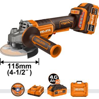 Γωνιακός τροχός Brushless 115mm - 20V & βαλιτσάκι