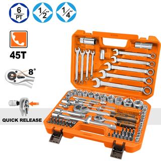 Καστάνια 1/2'' & 1/4'' με καρυδάκια σετ 82τεμ.