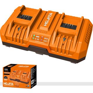 Φορτιστής 2 θέσεων για μπαταρία λιθίου 2x20V 8A