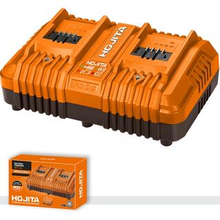 Φορτιστής 2 θέσεων για μπαταρία λιθίου 2x20V 4A