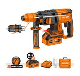 Περιστροφικό κρουστικό πιστολέτο Brushless 26mm - 20V με ταχυτσοκ & βαλιτσάκι